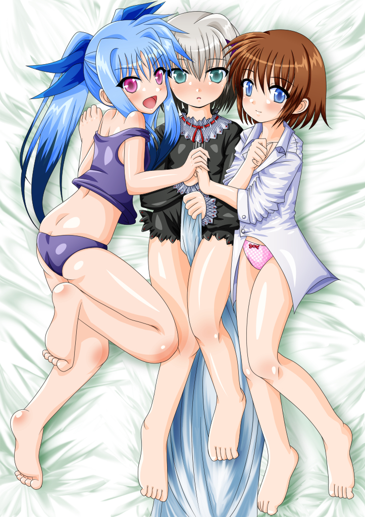 stern the destructor, levi the slasher, and lord dearche (lyrical nanoha and 3 more) drawn by regular_mow