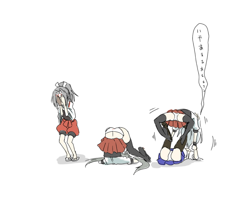 kaga, zuikaku, shoukaku, and zuihou (kantai collection) drawn by wakie