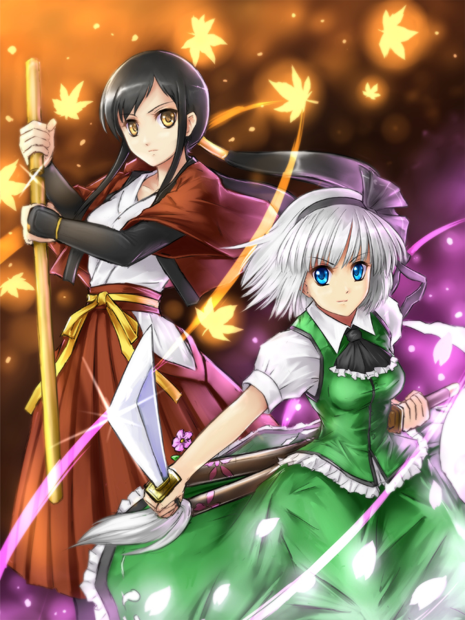 konpaku youmu and takane hibiki (touhou and 3 more) drawn by tomw