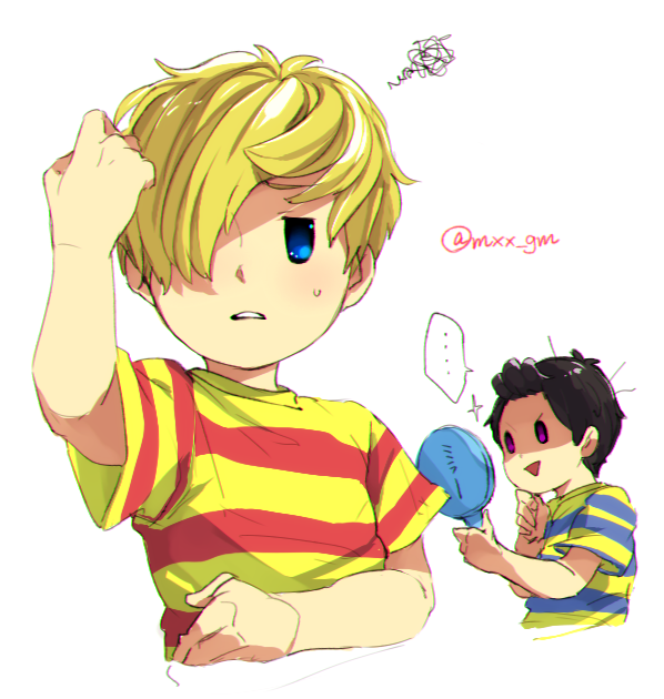 ness and lucas (mother and 2 more) drawn by mimxxpk