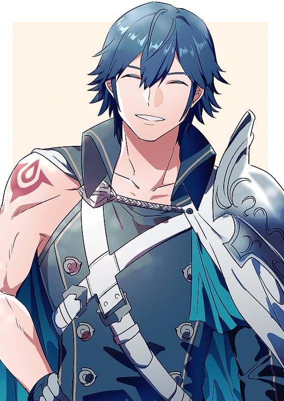 chrom (fire emblem and 1 more) drawn by ameno_(a_meno0)