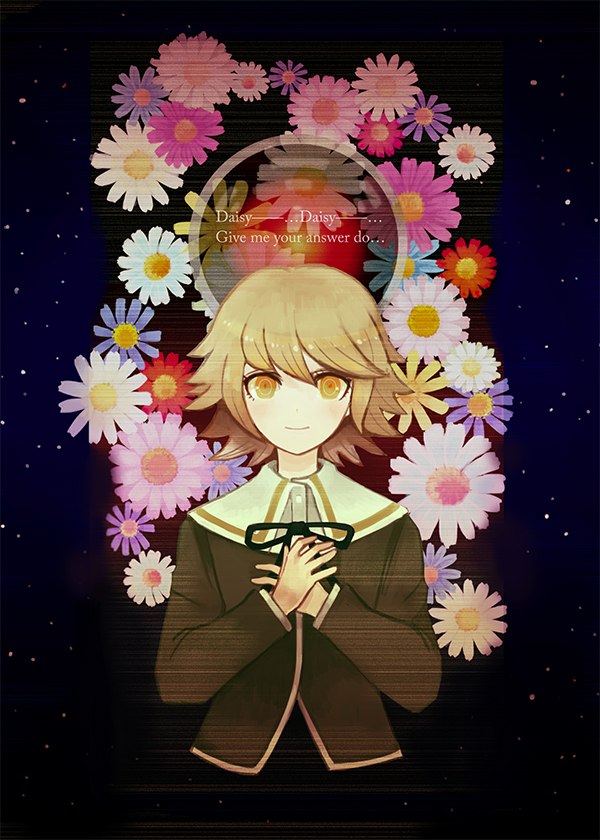 fujisaki chihiro and hal 9000 (danganronpa and 2 more) drawn by okimaru