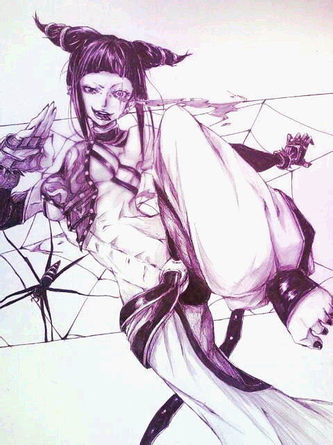 han juri (street fighter and 1 more) drawn by coco_maru