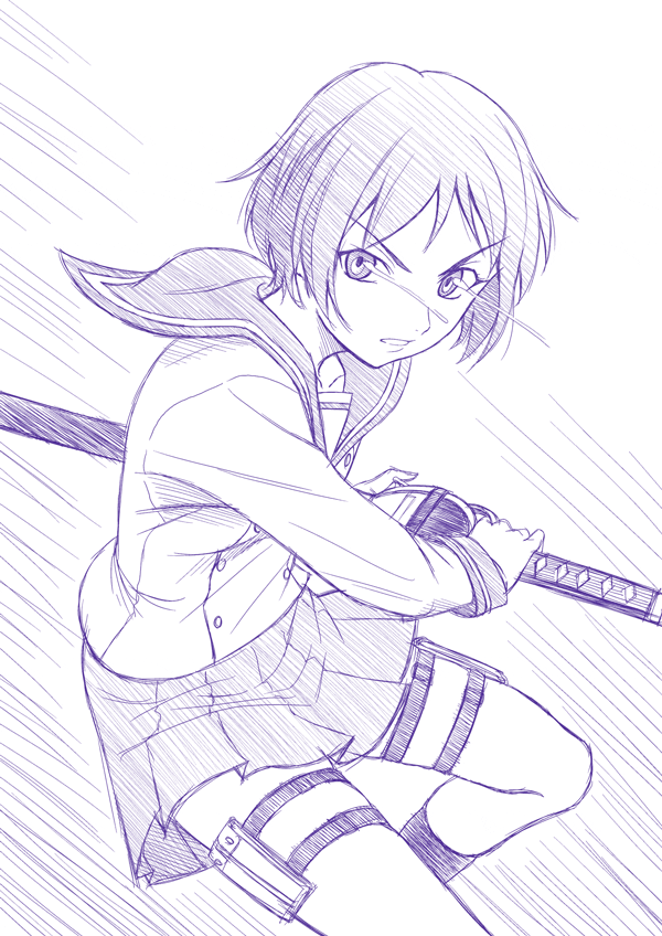 tsuchimiya kagura (ga-rei and 1 more) drawn by misnon_the_great