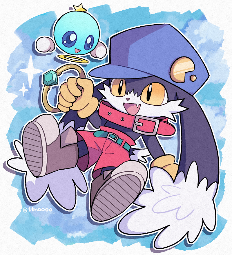klonoa and huepow (kaze no klonoa) drawn by ttnoooo