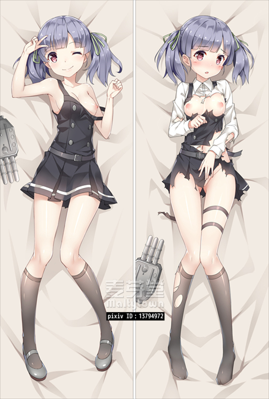 ooshio and ooshio kai ni (kantai collection) drawn by bakugadou