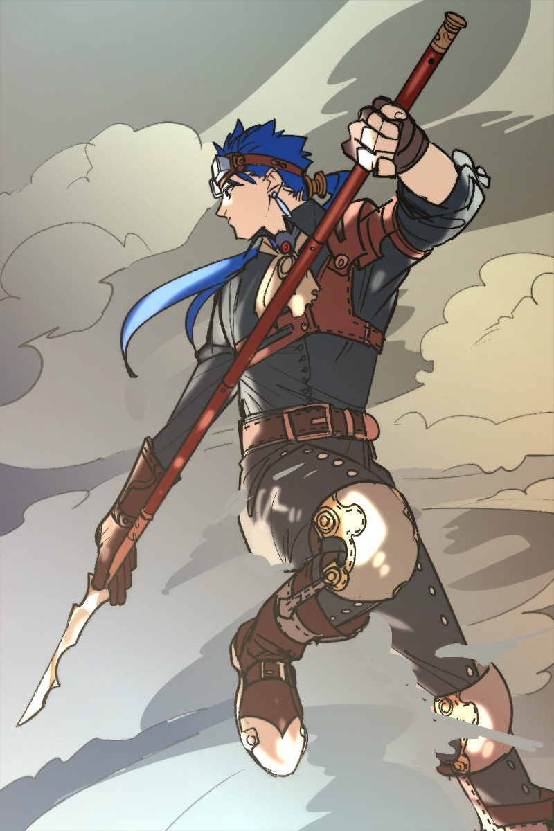 cu chulainn (fate and 1 more) drawn by rui_(o-rui)