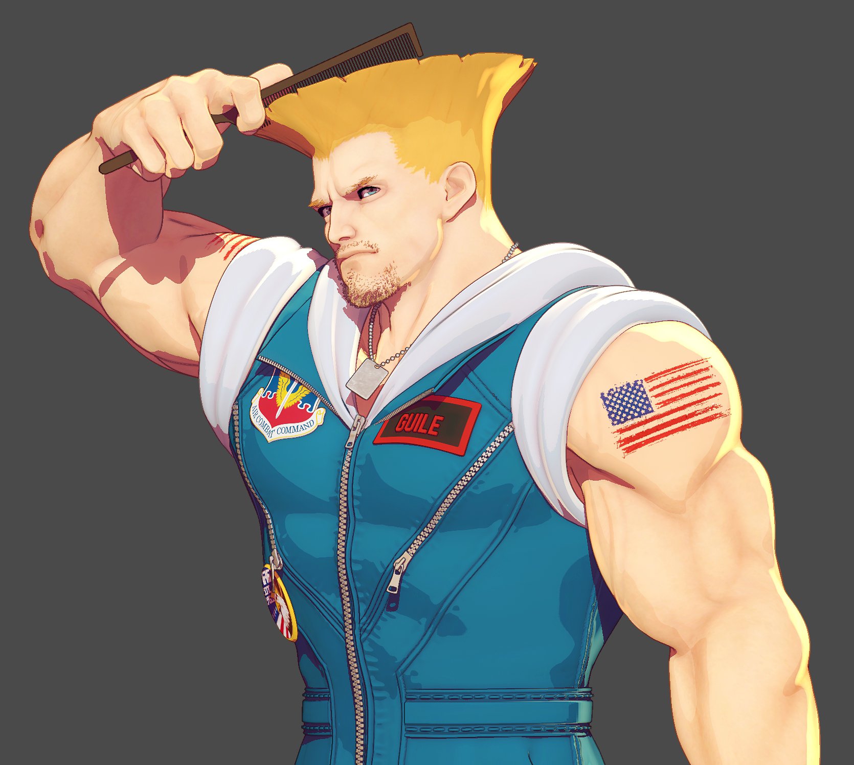 guile (street fighter and 1 more) drawn by dan_eder