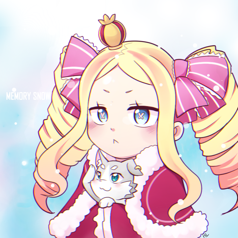 beatrice and puck (re:zero kara hajimeru isekai seikatsu) drawn by mistk12
