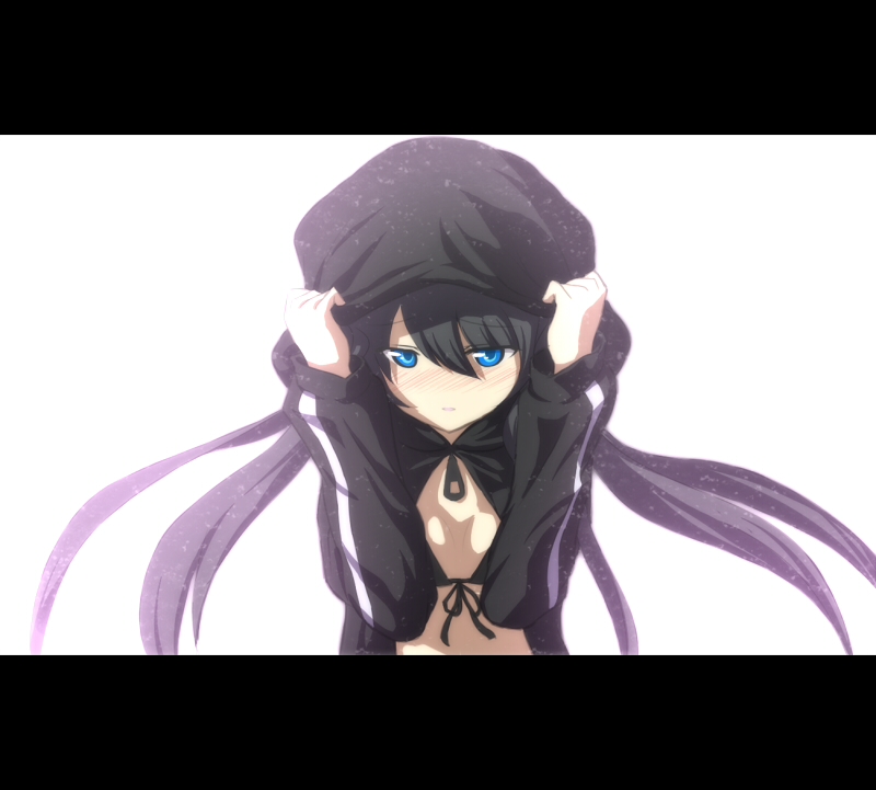 hatsune miku and black rock shooter (vocaloid and 1 more) drawn by garuku