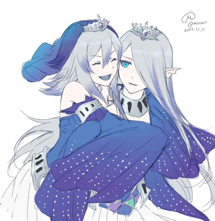 tearlaments merrli and tearlaments havnis (yu-gi-oh!) drawn by mzroas