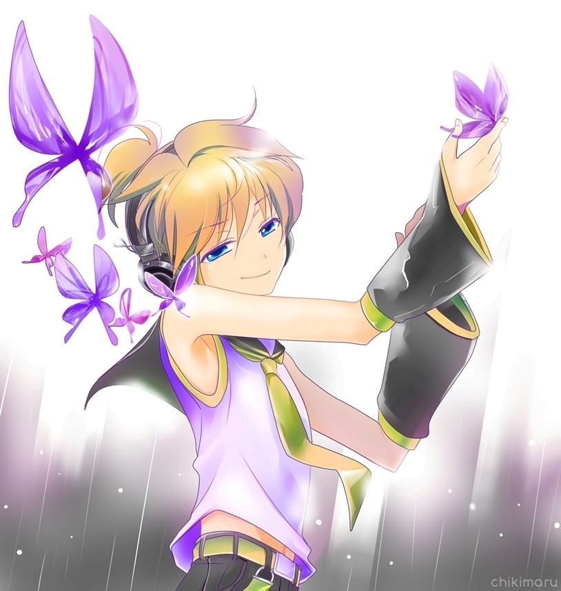 kagamine len (vocaloid and 1 more) drawn by aigarita
