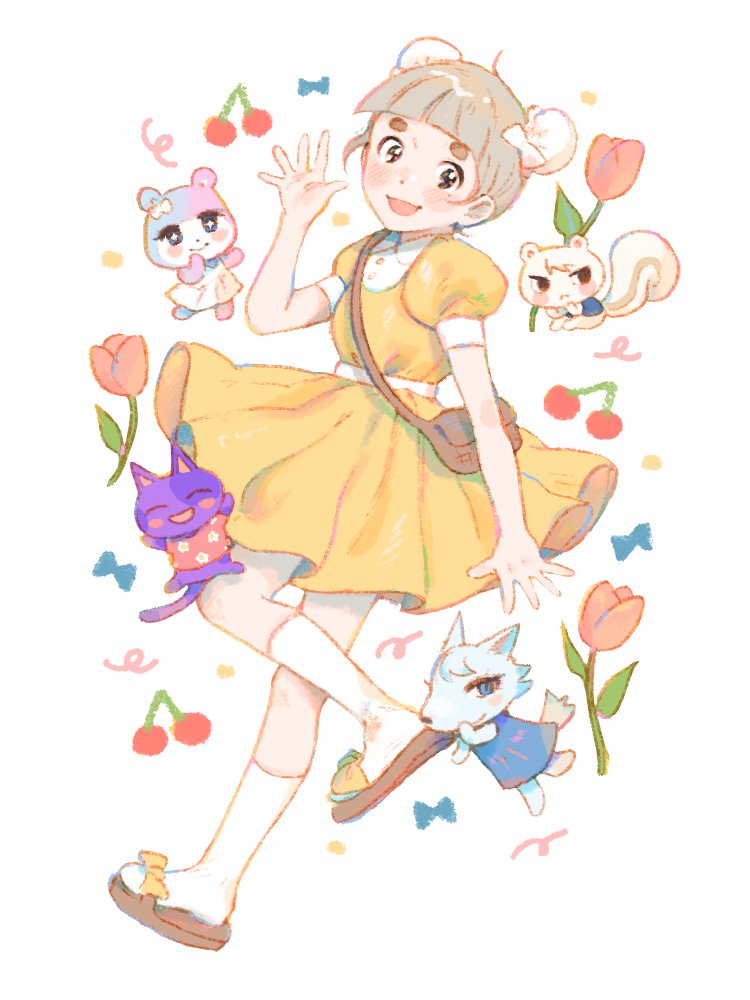 marshal, judy, whitney, and bob (animal crossing) drawn by 43_pon