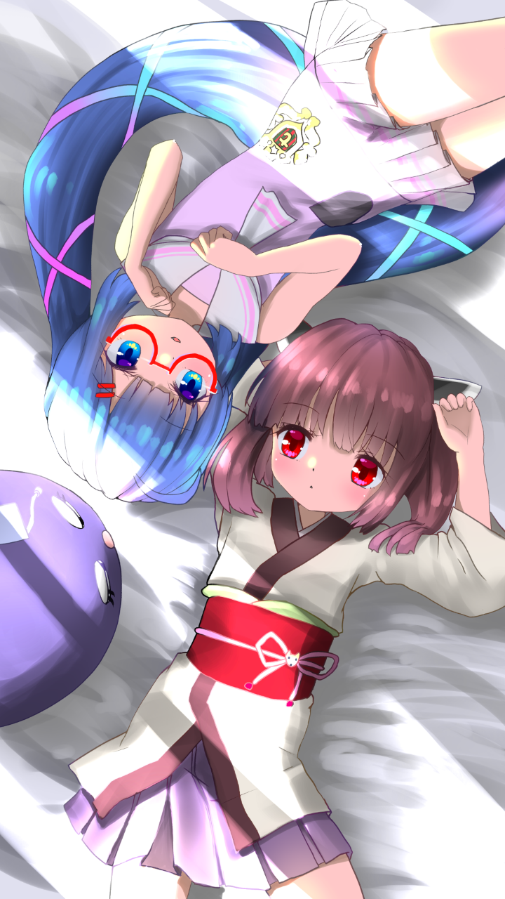 touhoku kiritan and otomachi una (vocaloid and 2 more) drawn by yayukke