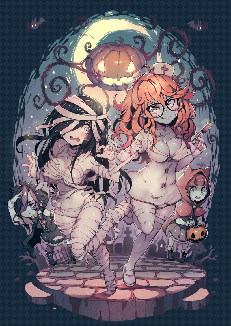 aria wintermint, kaz asteri, amora allegro, and cerise asteri (negative frames) drawn by parororo
