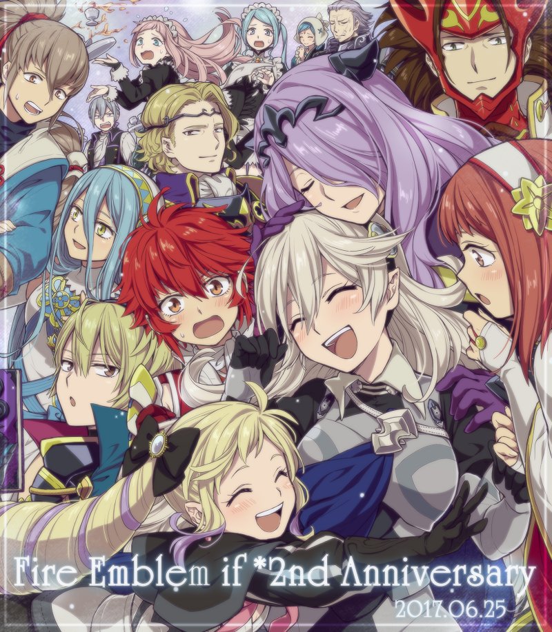 female corrin, camilla, azura, elise, takumi, and 10 more (fire emblem and 1 more) drawn by hiyori_(rindou66)