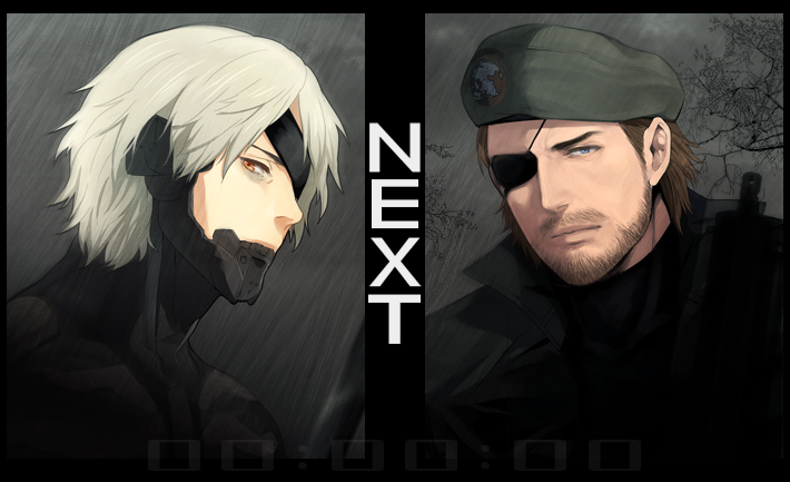 raiden and big boss (metal gear and 1 more) drawn by gobeur