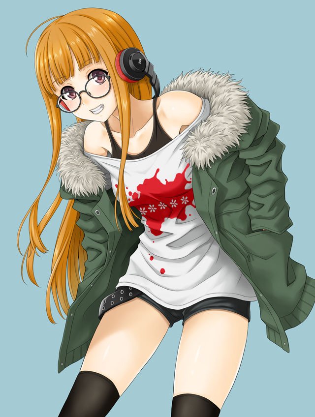 sakura futaba (persona and 1 more) drawn by hida_tatsuo