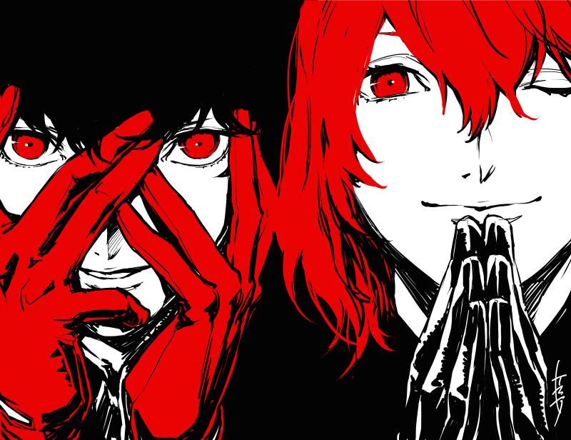 amamiya ren and akechi gorou (persona and 1 more) drawn by saitou_rokuro