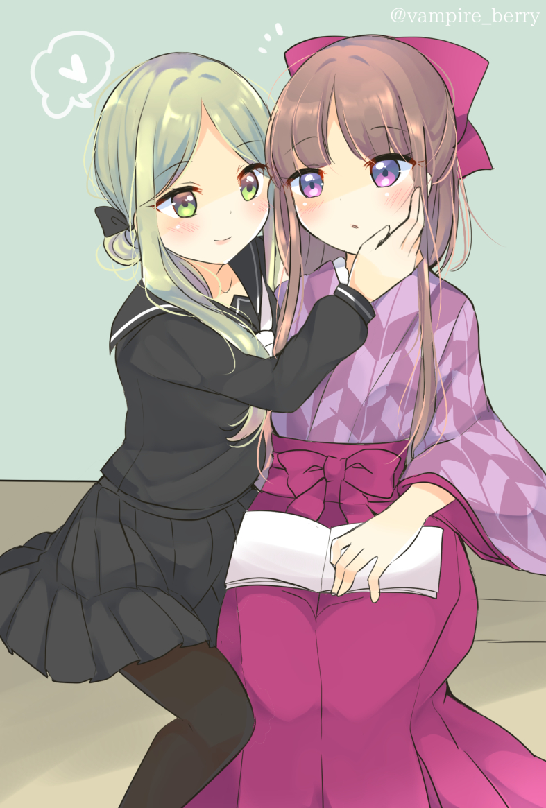 nishida satono and teireida mai (touhou) drawn by ougi_hina