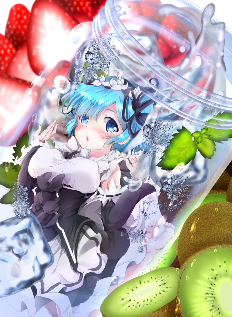 rem (re:zero kara hajimeru isekai seikatsu) drawn by jovoj