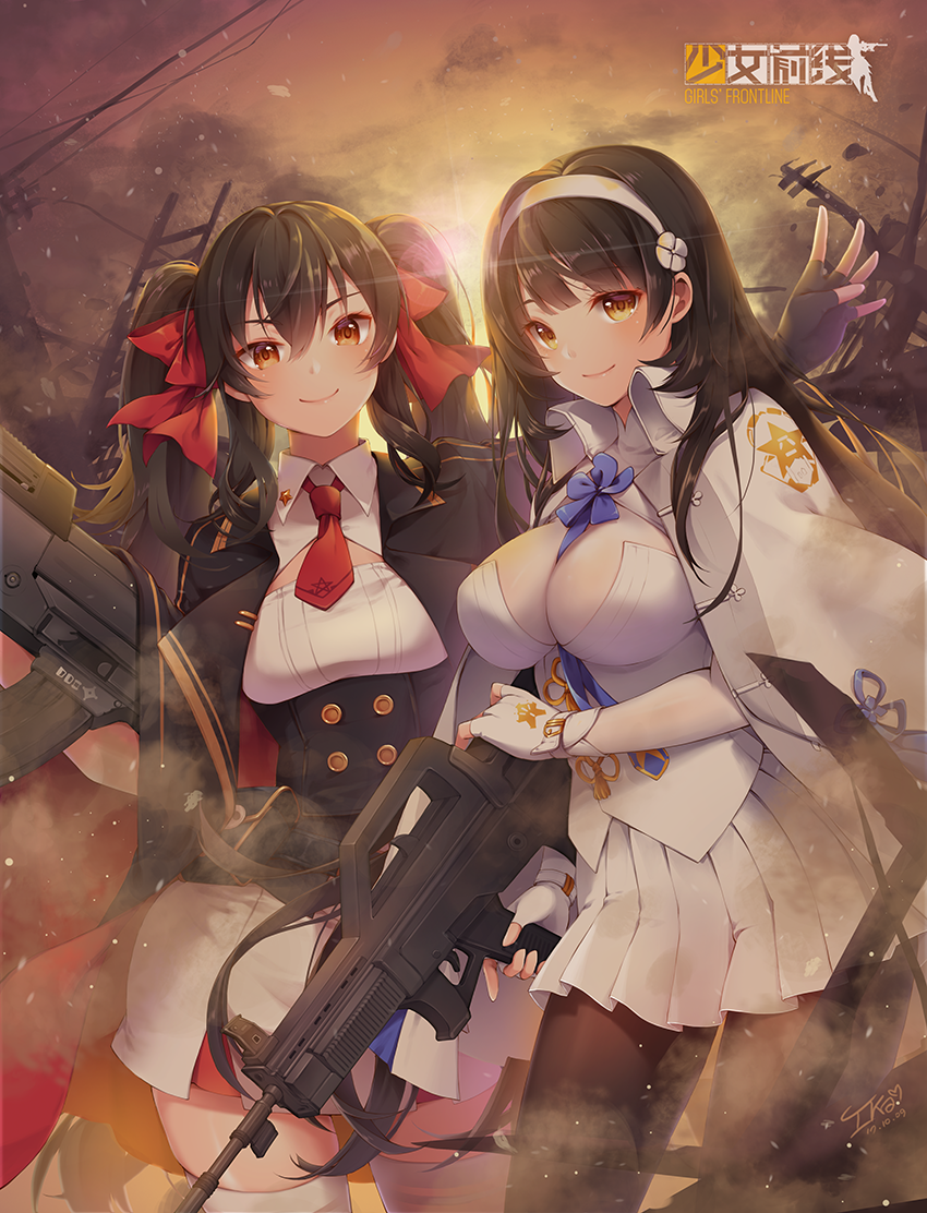 type 95 and type 97 (girls' frontline) drawn by ika_(4801055)