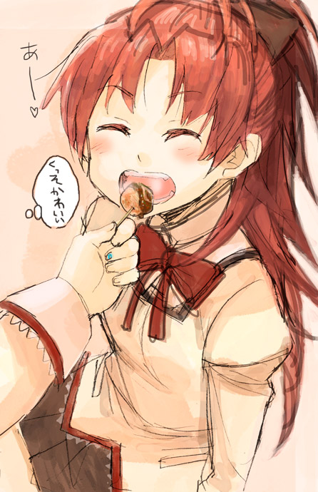 miki sayaka and sakura kyoko (mahou shoujo madoka magica) drawn by fukutarou_(enji127)