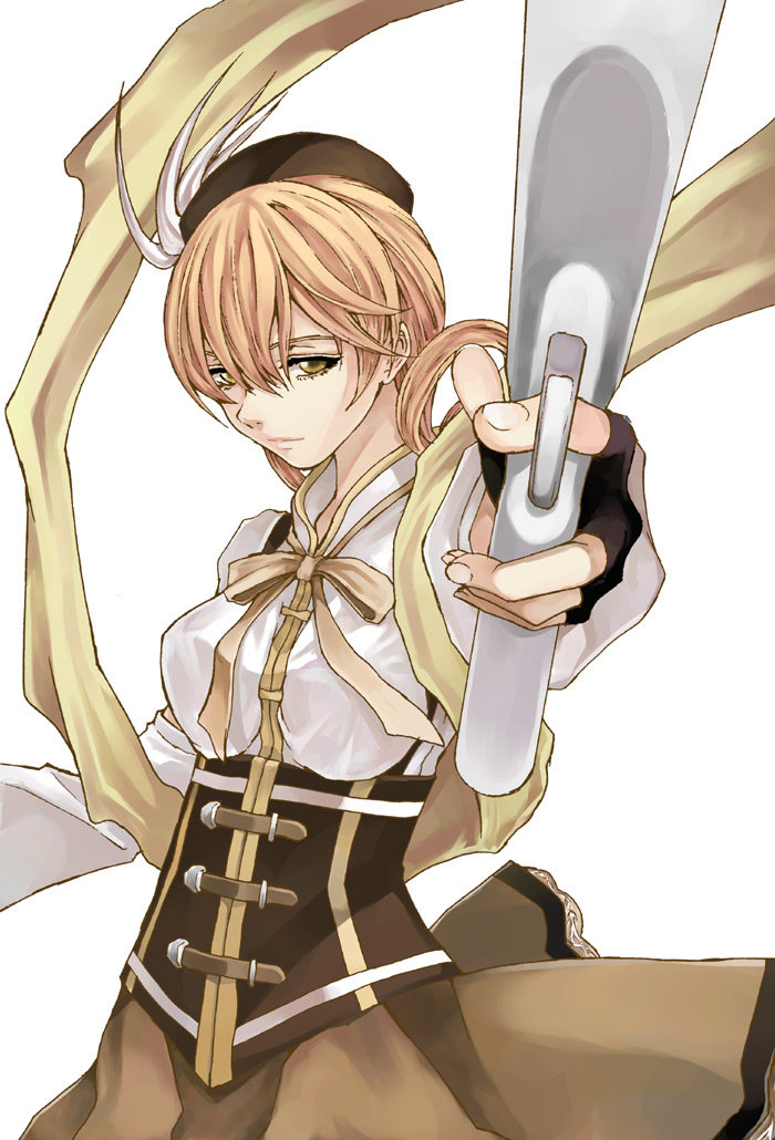 tomoe mami (mahou shoujo madoka magica) drawn by kurokoeda