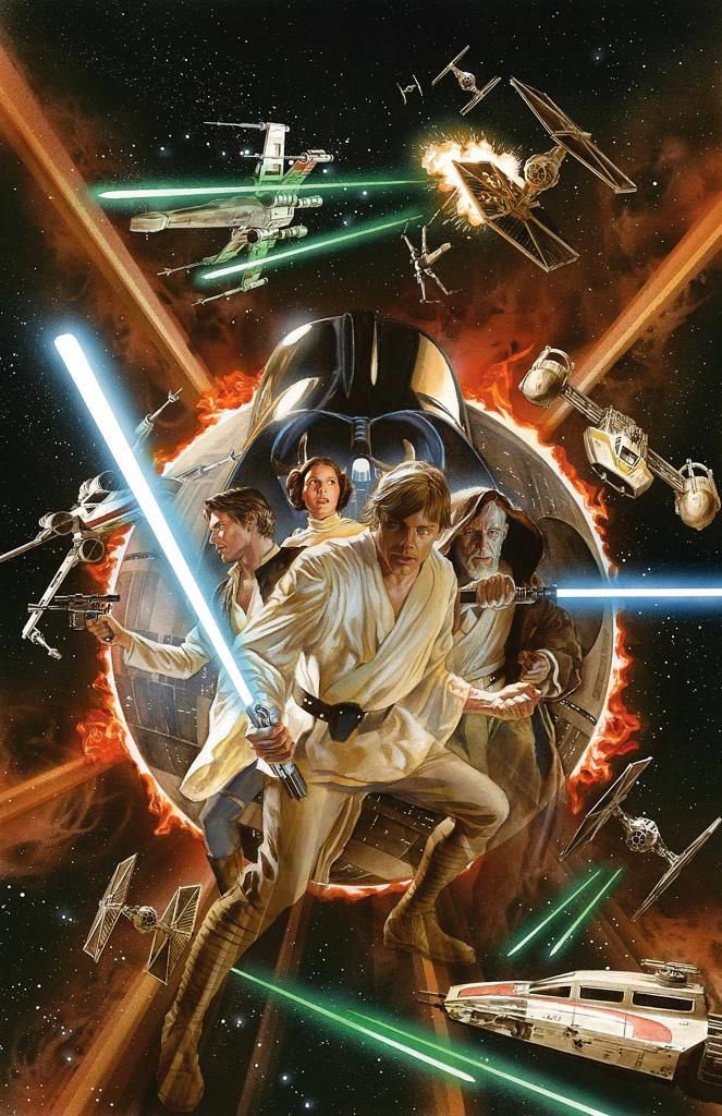 darth vader, princess leia, obi-wan kenobi, luke skywalker, and han solo (star wars and 1 more) drawn by alex_ross