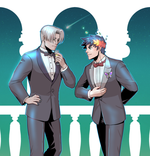 zagreus and thanatos (hades and 1 more) drawn by astraea_f