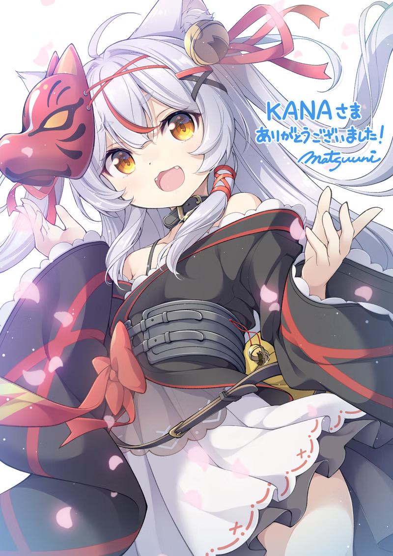 kamiko kana (indie virtual youtuber) drawn by matsuuni