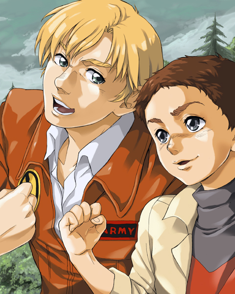 bernard wiseman and alfred izuruha (gundam and 1 more) drawn by hijirino_yuuta