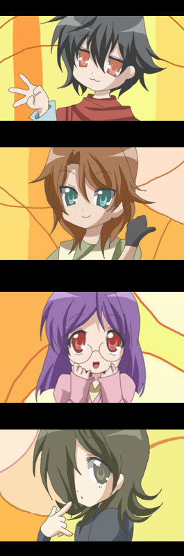 tieria erde, setsuna f. seiei, lockon stratos, and allelujah haptism (gundam and 2 more)