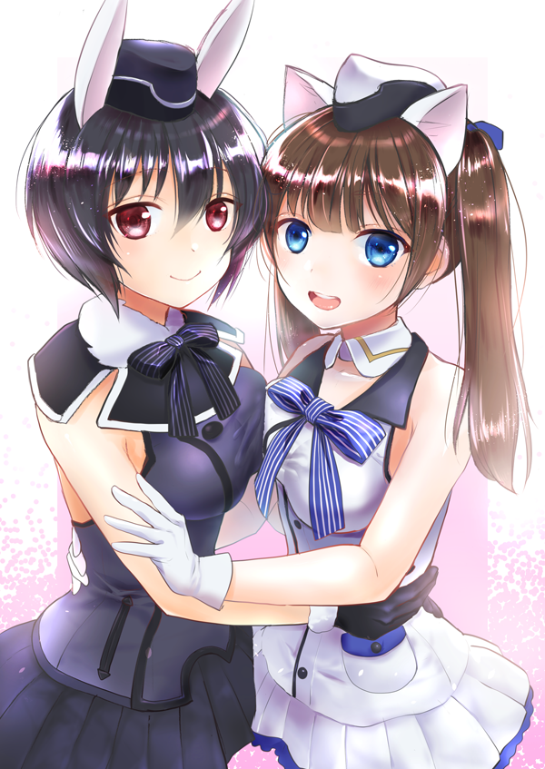 shimohara sadako and georgette lemare (world witches series and 1 more) drawn by hitomi_karera