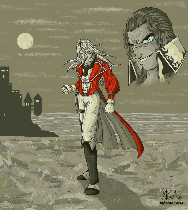 juste belmont and maxim kischine (castlevania and 1 more) drawn by y.ra
