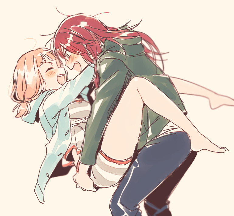 uehara himari and udagawa tomoe (bang dream!) drawn by re_ghotion
