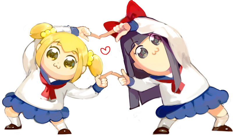 popuko and pipimi (dragon ball and 2 more) drawn by onitobico