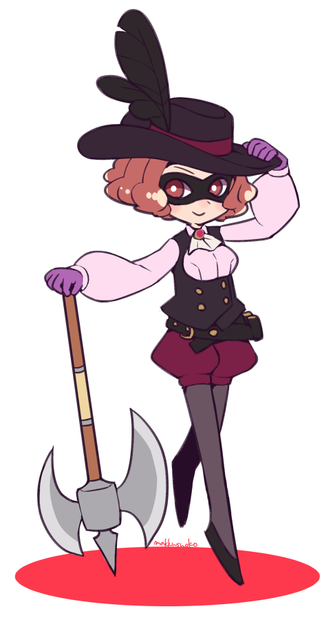 okumura haru and noir (persona and 1 more) drawn by do_m_kaeru