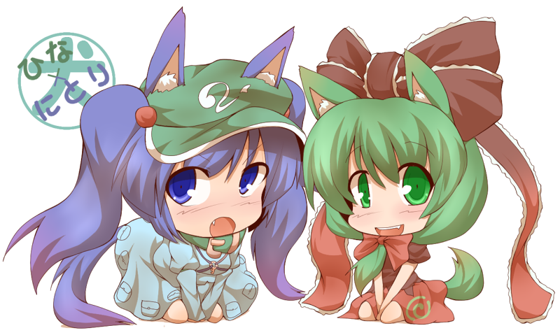 kawashiro nitori and kagiyama hina (touhou) drawn by kuromiya