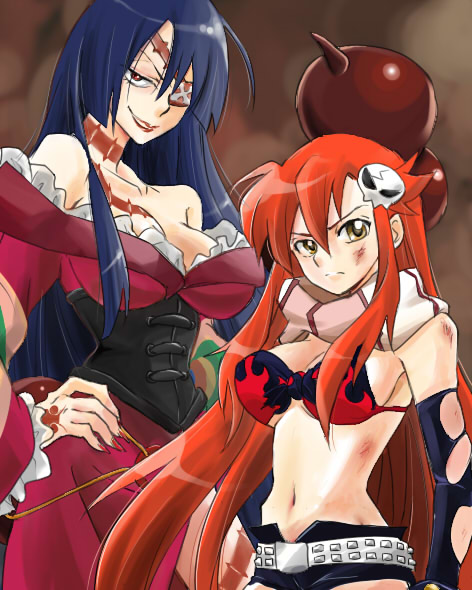 yoko littner and adiane (tengen toppa gurren lagann) drawn by neko_yuuko