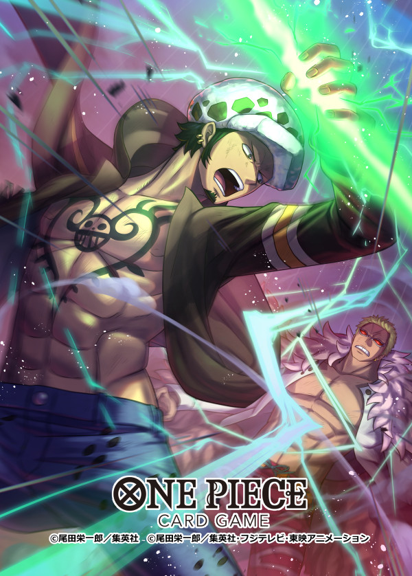trafalgar law and donquixote doflamingo (one piece and 1 more) drawn by sajima_minato