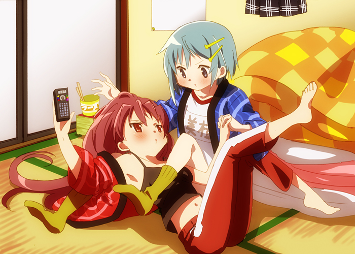 miki sayaka and sakura kyoko (mahou shoujo madoka magica) drawn by fumiko_(mesushi)