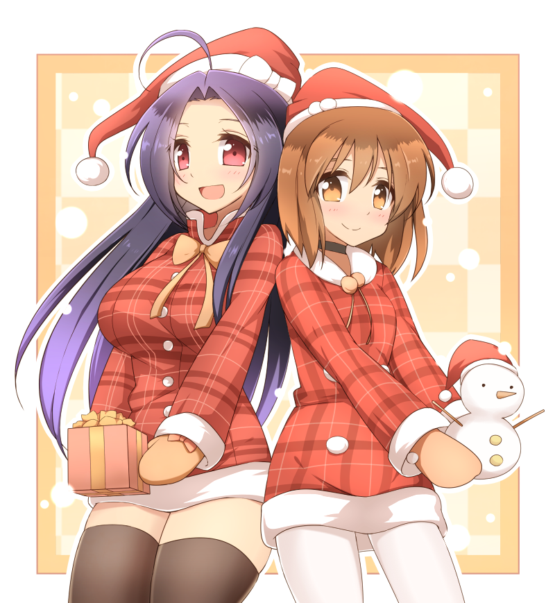 miura azusa and hagiwara yukiho (idolmaster) drawn by van-s