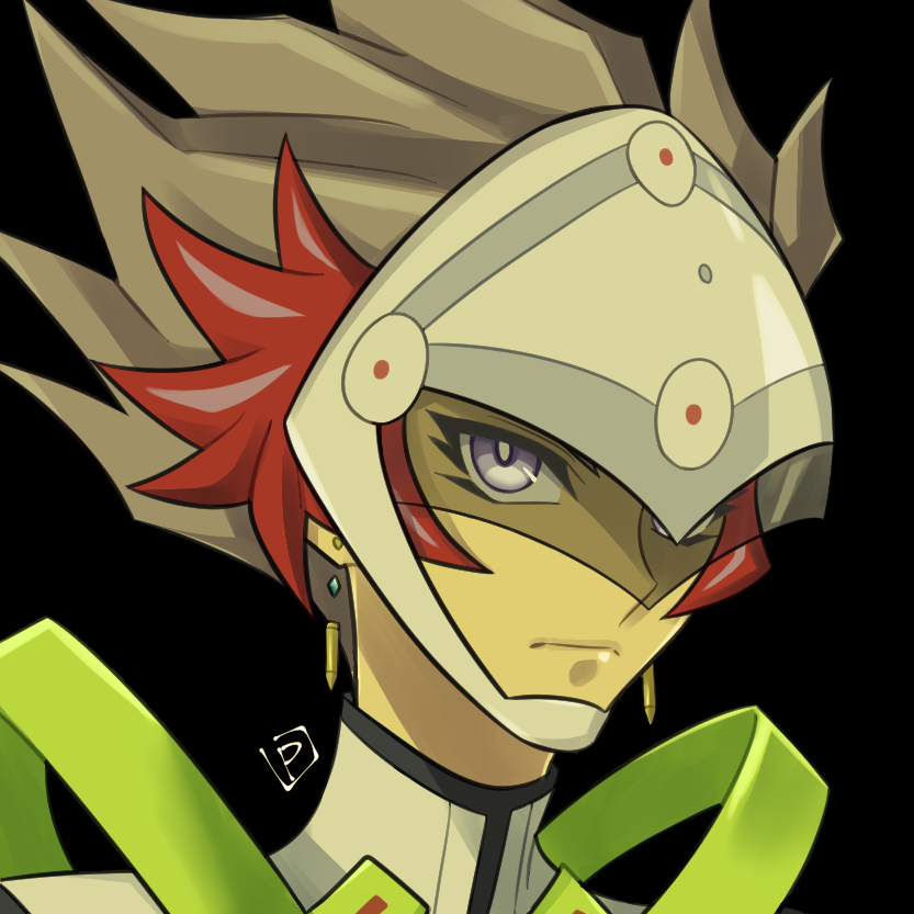 kogami ryoken and revolver (yu-gi-oh! and 1 more) drawn by pomiwo