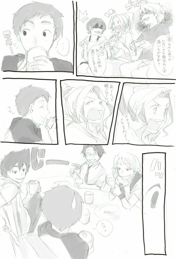 yagami taichi, tachikawa mimi, takenouchi sora, takaishi takeru, ishida yamato, and 2 more (digimon and 1 more) drawn by 56