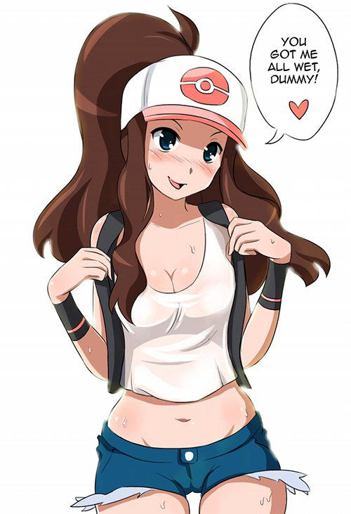 hilda (pokemon and 1 more) drawn by missnips