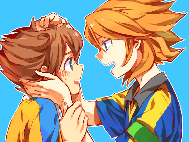 matsukaze tenma and amemiya taiyou (inazuma eleven and 1 more) drawn by cezaria