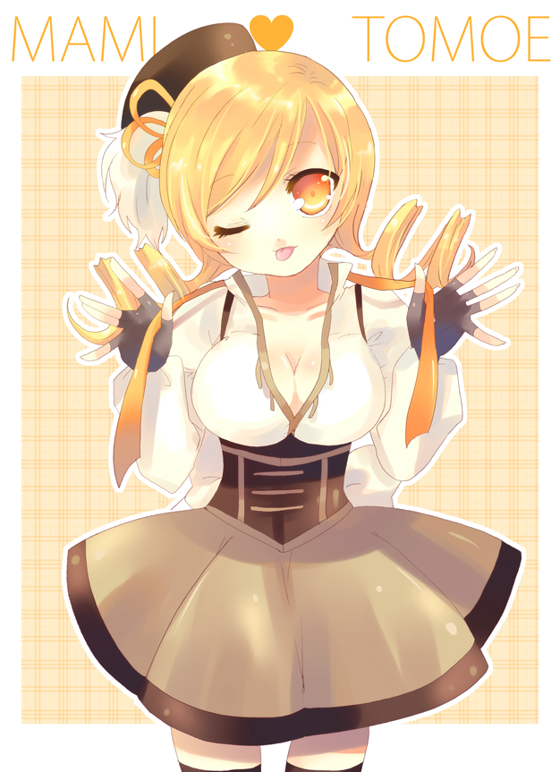 tomoe mami (mahou shoujo madoka magica) drawn by kosuzume