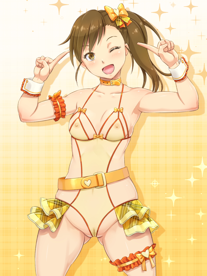 futami mami (idolmaster and 1 more) drawn by shikuta_maru