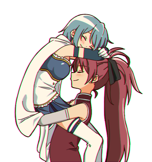 miki sayaka and sakura kyoko (mahou shoujo madoka magica) drawn by fuyuneko